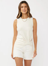 Ribbed Knot Front Sweater Tank