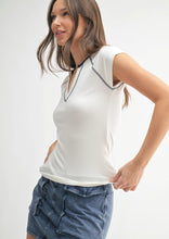 Micro Ribbed Retro Tee