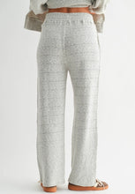 Marina Textured Cotton Blend Wide Lounge Pant