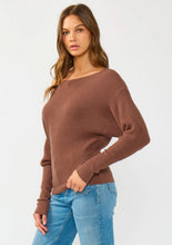 Long Sleeve Waffle Knit Pullover Sweater