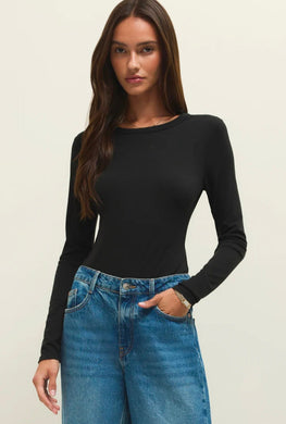 Second Skin Crew LS Black