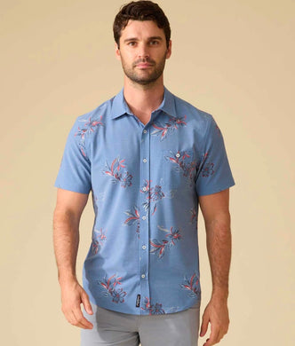 RIDGELY SS FLORAL PRINT OUTDOOR PERFORMANCE SHIRT