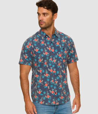 JANESVILLE SS TROPICAL PRINT SHIRT