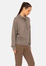 Brushed Cowl Neck Lounge Pullover