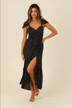 V Neck Smocked Waist Mid Length Dress with Lace Up Back