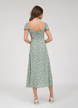 Floral Front Slit Midi Dress