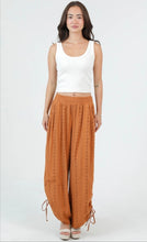 Cinched Side Leg Wide Pant with Pockets