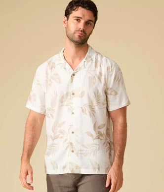 PARSONS SS LEAF PRINT CAMP COLLAR SHIRT