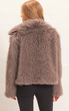 Shawl Collar Faux Fur Jacket