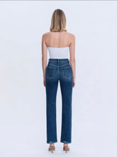 HIGH RISE FULL LENGTH DARK WASH STRAIGHT