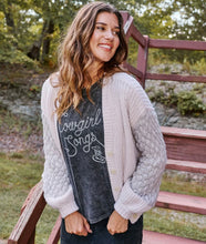 BRIELLE MIXED STITCH CARDIGAN