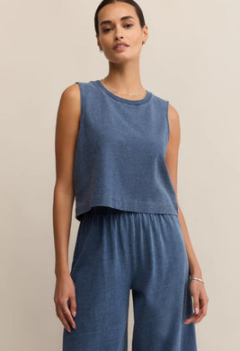 Sloane Jersey Denim Muscle Vintage Indigo