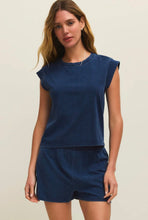 Camino Jersey Denim Top Indigo