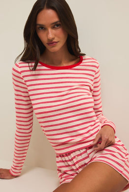 Night In Stripes Ls Top Multi