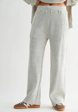 Marina Textured Cotton Blend Wide Lounge Pant