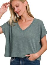 Hacci Slub V T Shirt