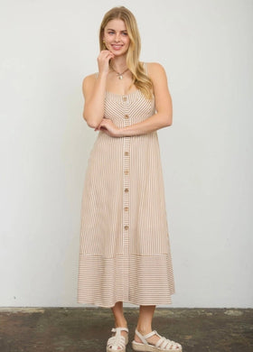 Stripe Sweatheart Dress