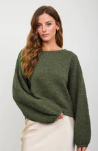 Long Sleeve Fuzzy Knit Pullover Sweater