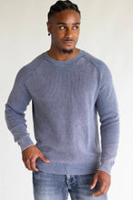 ALAMOSA ACID WASHED CREW NECK SWEATER