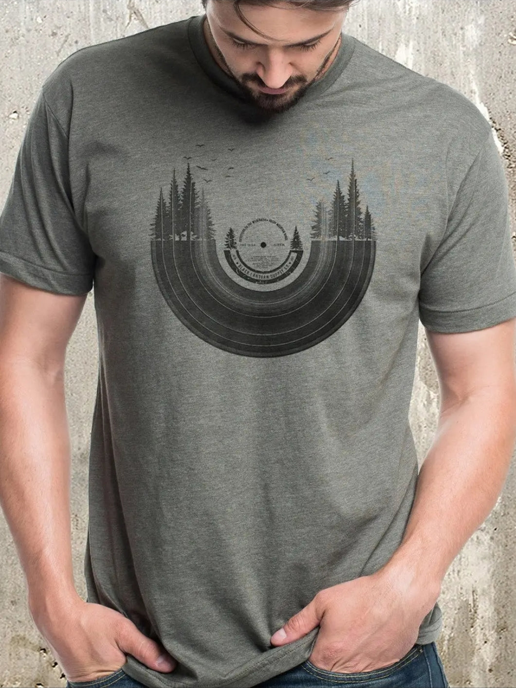 Vinyl Record Forest T-Shirt