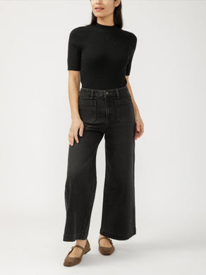 VINTAGE ANKLE WIDE LEG /Ebony