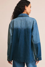 On The Road Color Block Jacket Mixed Indigo