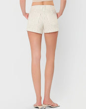 HIGH RISE DRAWSTRING STRIPED A LINE SHORTS