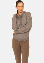 Brushed Cowl Neck Lounge Pullover