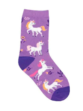 Unicorn Flowers Kids Socks