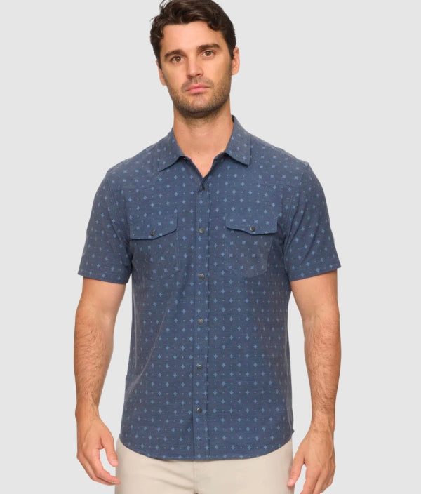 MARION SS SOUTHWEST PRINT OUTDOOR PERFORMANCE WESTERN SHIRT