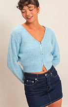 V-Neck Ribbed Cardigan