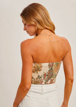 PAISLEY SATIN BANDANA TUBE TOP