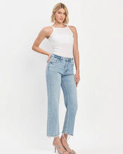 90'S SUPER HIGH RISE ANKLE SLIM WIDE JEANS