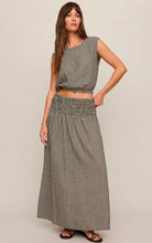 Merit Gingham Top Black