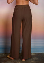 TEXTURED KNIT ELASTIC WAIST LOUNGE PANTS