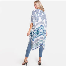 Paisley and Pattern Print Summer Kimono