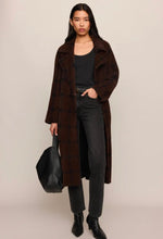 Crosby Plaid Cocoon Coat Dark Chocolate