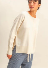 Round Roll Neck Drop Shoulder Sweater