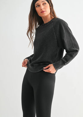 Cozy Waffle Knit Pullover