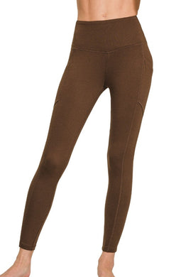 Brushed Microfiber Full Length Leggings