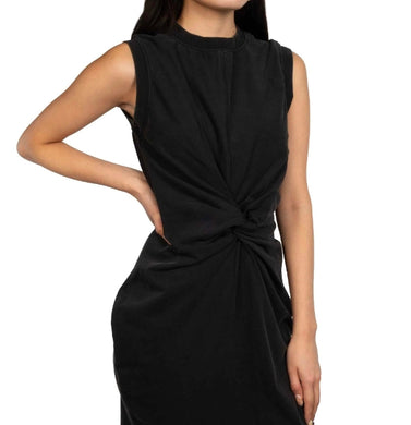 MIA TWIST FRONT ACID WASH MINI DRESS