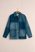On The Road Color Block Jacket Mixed Indigo