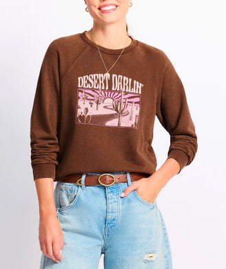 DESERT DARLIN' LS GRAPHIC CREW SWEATSHIRT
