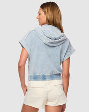 BLAINE INDIGO ZIP UP SS HOODIE