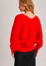 Wrap Crossover Ribbed Fuzzy Knit Sweater Pullover