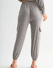 Brushed Hacci Cargo Lounge Jogger Pant Espresso