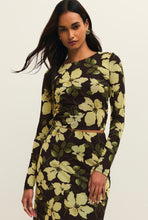 Taysha Ren Floral Mesh Top Sunnyside