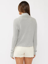 Waffle Knit Long Sleeve Tie Front Cardigan