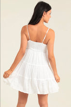 Eyelet Embroidered Sundress with Tie At Bust