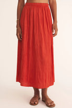 Nicoline Crinkle Midi Skirt Cabana Red